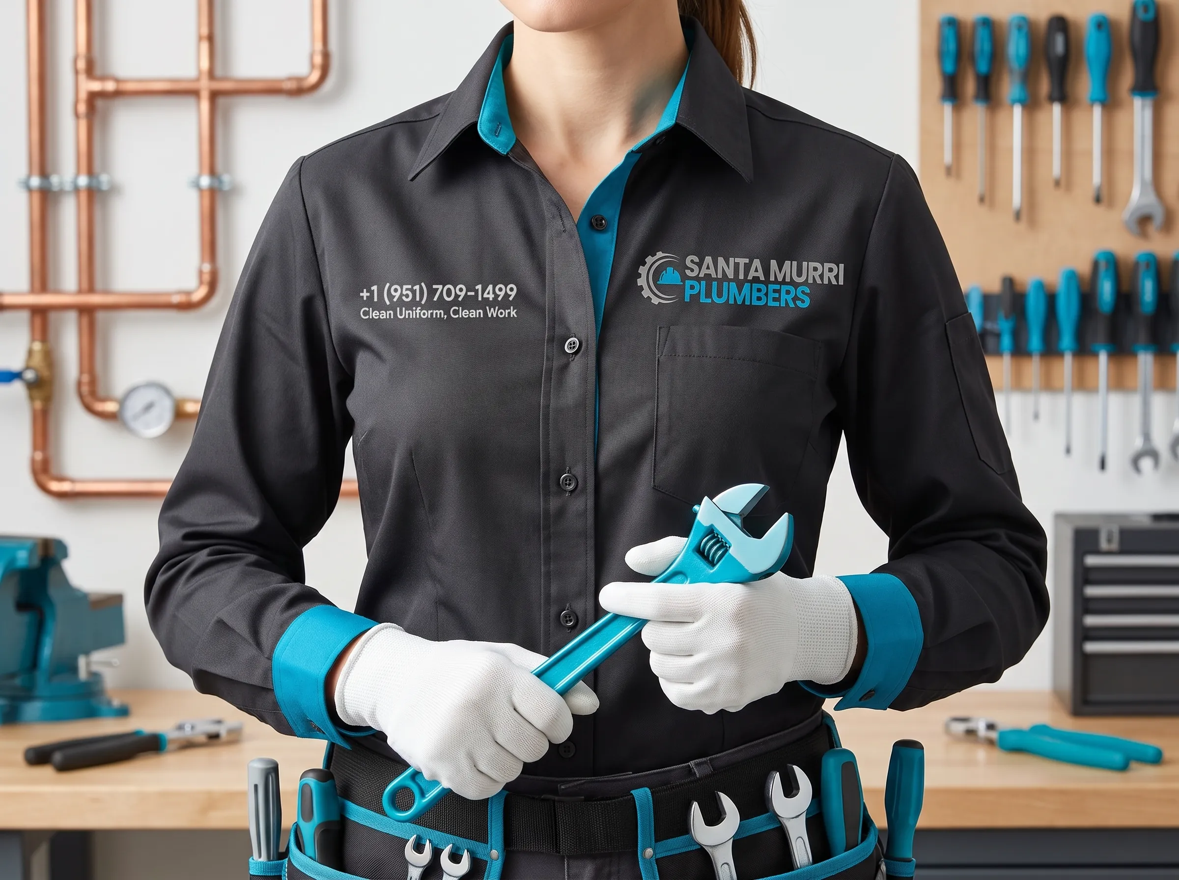 Santa Murri Plumbers — Clean Uniform, Clean Work Guarantee for Murrieta Plumbing